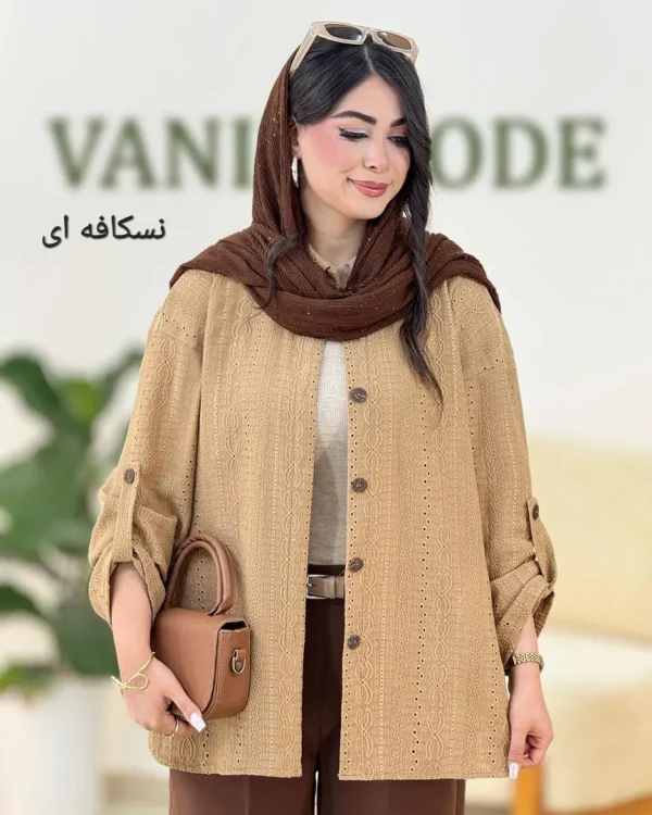 شومیز مراکشی جلو دکمه دار کد g960