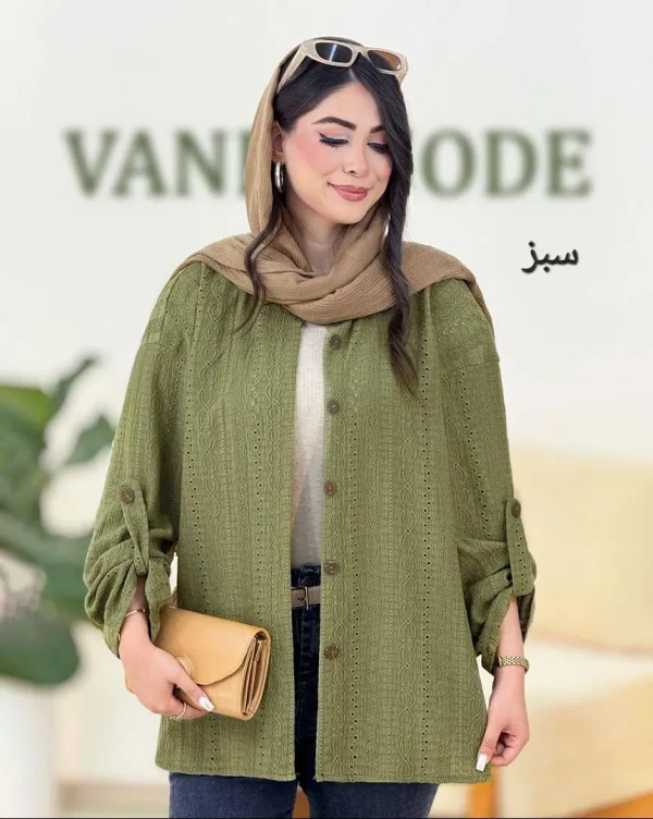 شومیز مراکشی جلو دکمه دار کد g960