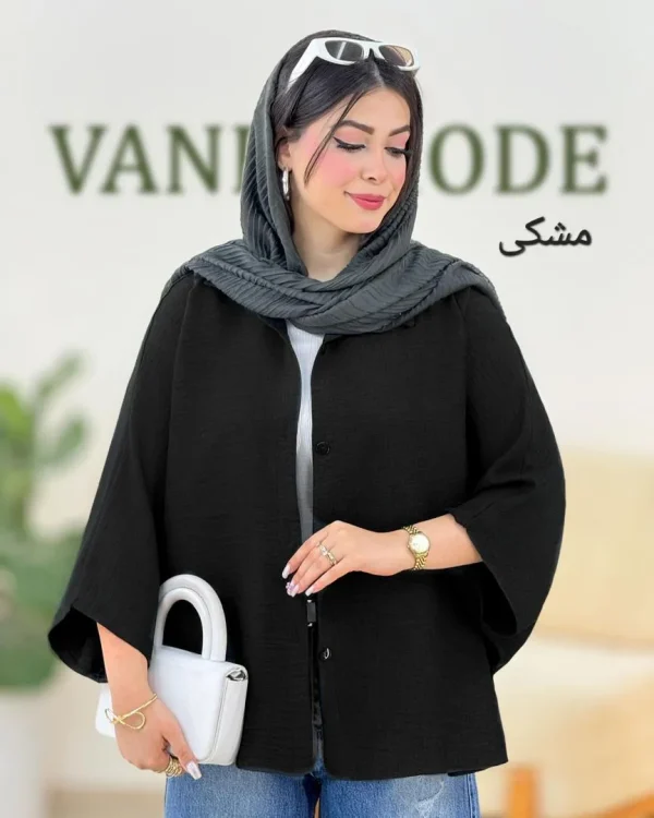 شومیز پانچ آستین پاکتی کد g943