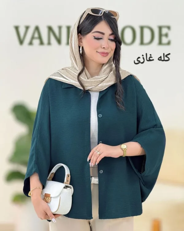 شومیز پانچ آستین پاکتی کد g943