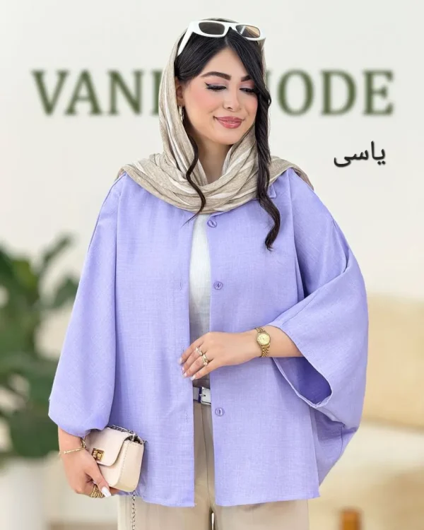 شومیز پانچ آستین پاکتی کد g943