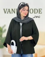 شومیز پانچ آستین پاکتی کد g943 (4)_4