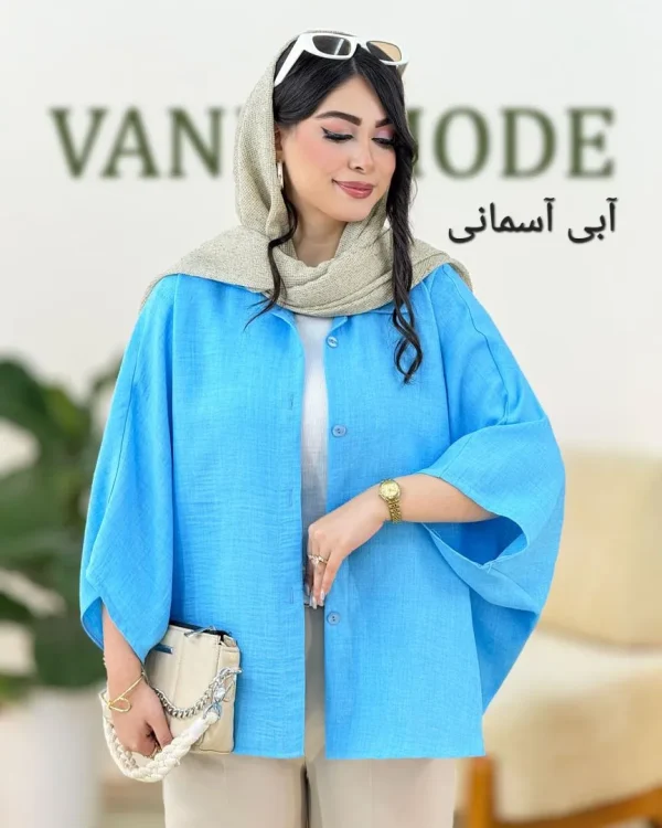 شومیز پانچ آستین پاکتی کد g943