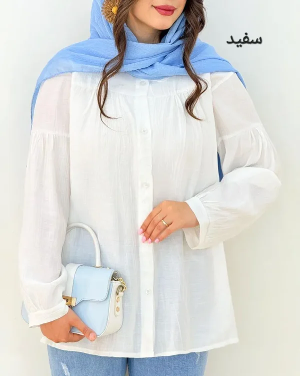شومیز پیلی دار کرسپو کد h1