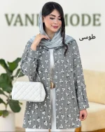 شومیز کریشه گل گچی کد g961 (5)_4