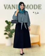 شومیز گره دار دامن پشت کش کد g850 02_6