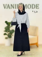 شومیز گره دار دامن پشت کش کد g850 03_5