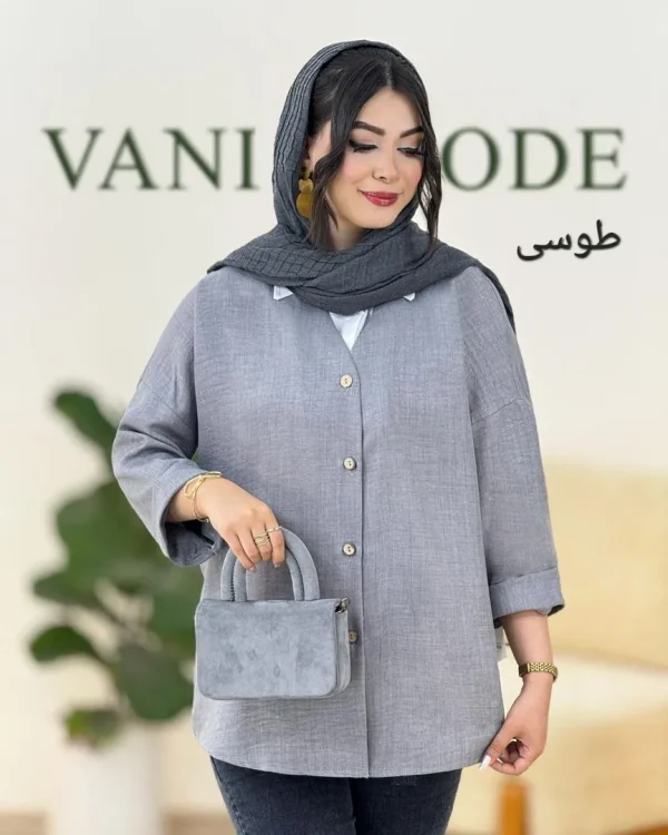 شومیز یقه هفت برشکا کد g887
