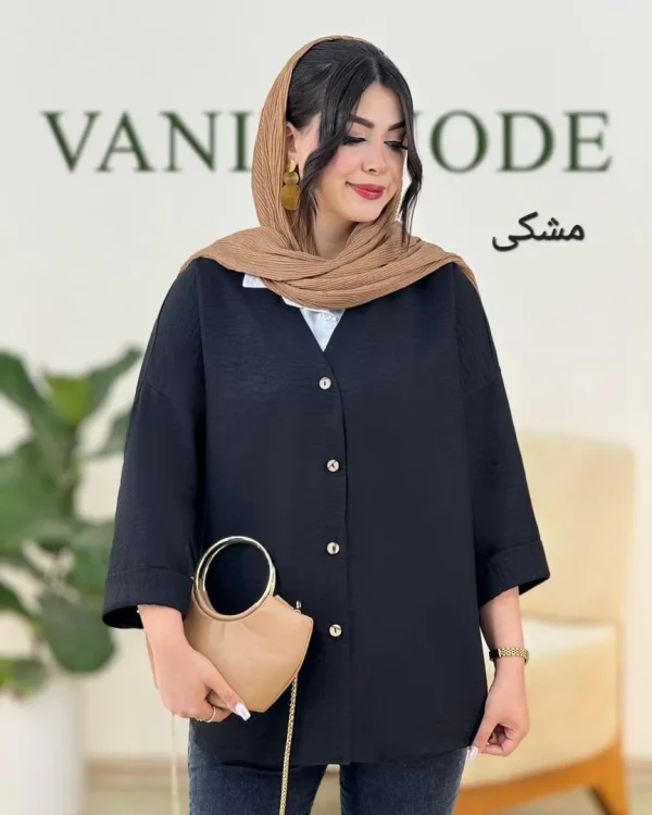 شومیز یقه هفت برشکا کد g887