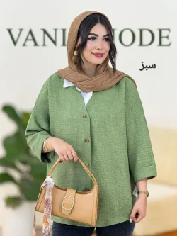 شومیز یقه هفت برشکا کد g887