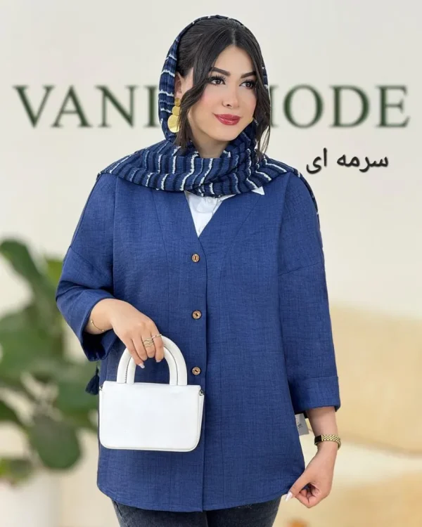 شومیز یقه هفت برشکا کد g887