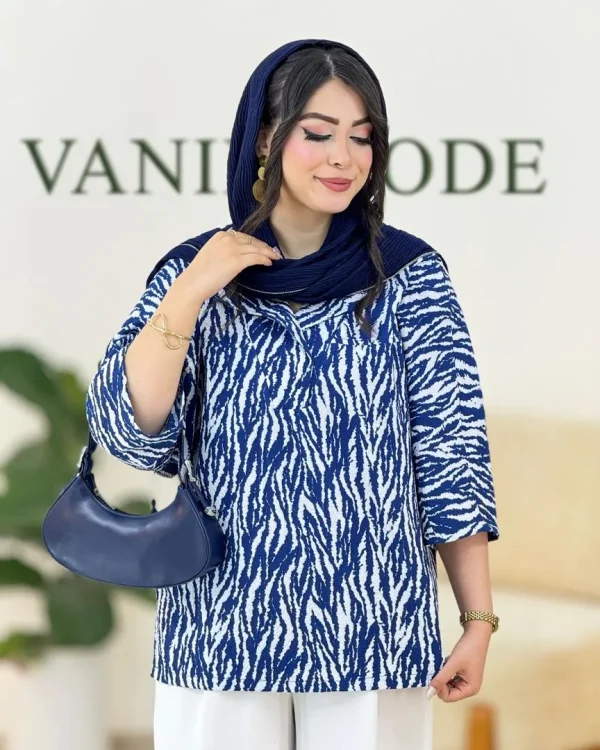 شومیز یقه هفت ینزی کد g925