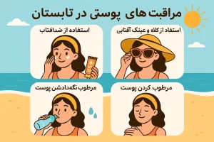 مراقبت های پوستی در تابستان