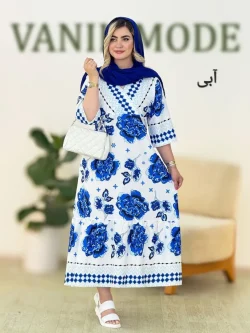 پیراهن ساحلی آستین سه ربع کد h19