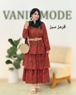 پیراهن ساحلی طبقه ای کد g992