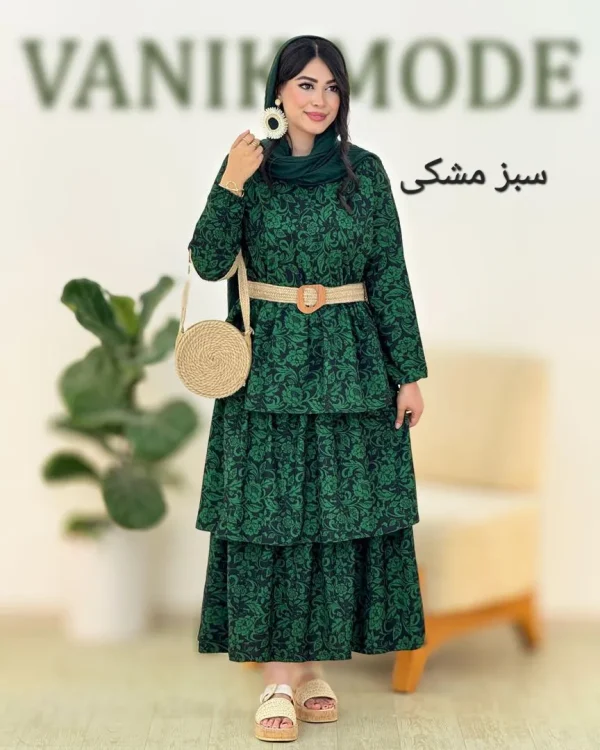 پیراهن ساحلی طبقه ای کد g992
