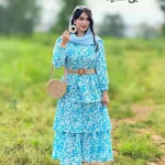 پیراهن ساحلی طبقه ای کد g992