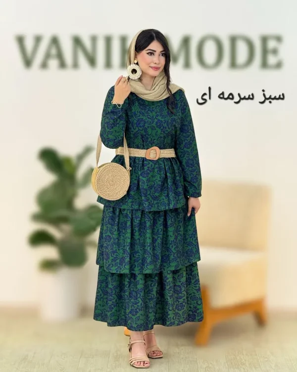 پیراهن ساحلی طبقه ای کد g992