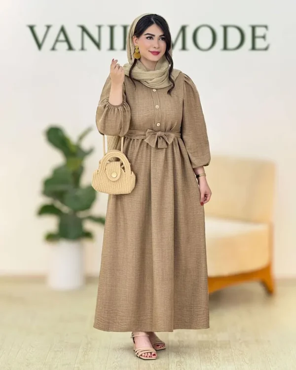 پیراهن سه دکمه یقه گرد کد g878