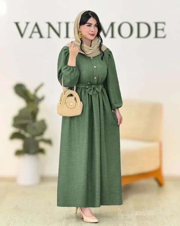 پیراهن سه دکمه یقه گرد کد g878