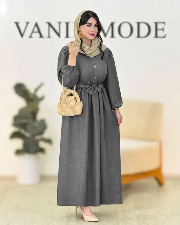پیراهن سه دکمه یقه گرد کد g878