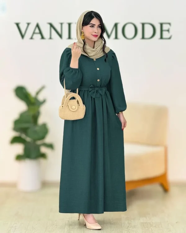 پیراهن سه دکمه یقه گرد کد g878
