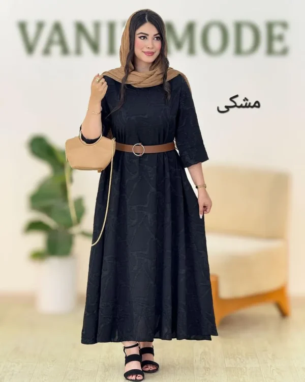 پیراهن پتینه آستین پاکتی کد g904