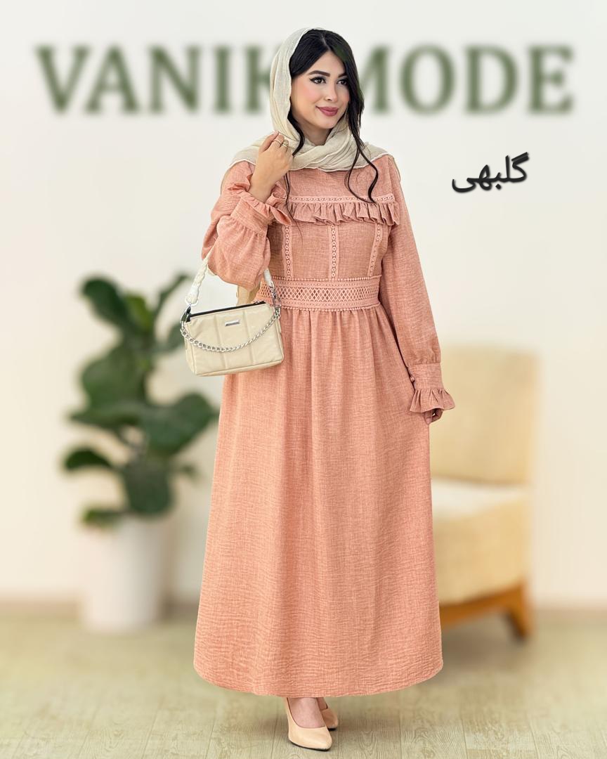 پیراهن گیپور یقه گرد کد g882