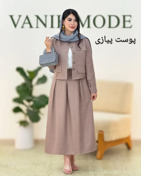 کت دامن مجلسی بهاری کد g918
