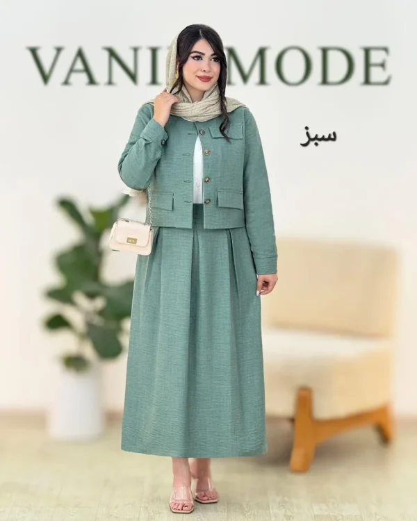 کت دامن مجلسی بهاری کد g918