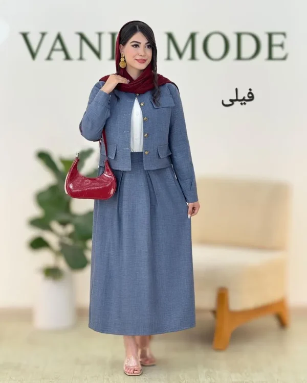 کت دامن مجلسی بهاری کد g918