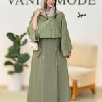 کت دامن کوک دوزی جلو دکمه دار کد g799