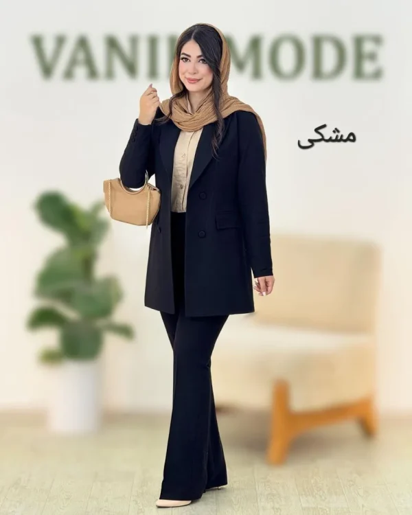 کت شلوار بلیزر لینن کد g865