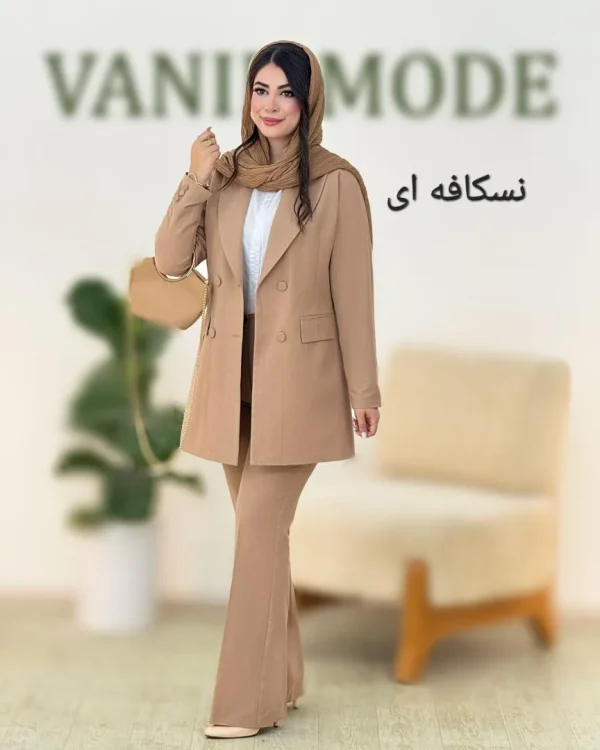 کت شلوار بلیزر لینن کد g865