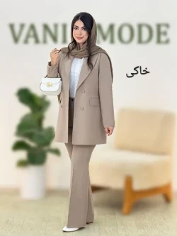 کت شلوار بلیزر لینن کد g865