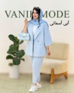 کت یقه انگلیسی و شلوار پیلی دار کد g892 (6)