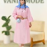 کفتان راه راه کمربند دار