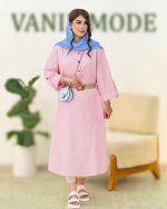 کفتان راه راه کمربند دار