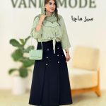 ست شومیز کراش و دامن کرپ کد g869