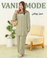 ست مانتو شلوار گلدوزی شانتون صوفیا کد h56 (1)_1