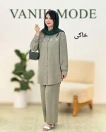ست مانتو شلوار گلدوزی شانتون صوفیا کد h56 (3)_3