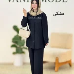 ست مانتو شلوار گلدوزی شانتون صوفیا کد h56