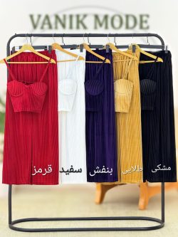 ست نیم تنه شلوار مخمل کبریتی کد h29