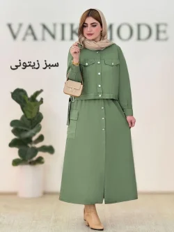 ست کراپ کت و دامن لینن کد h74
