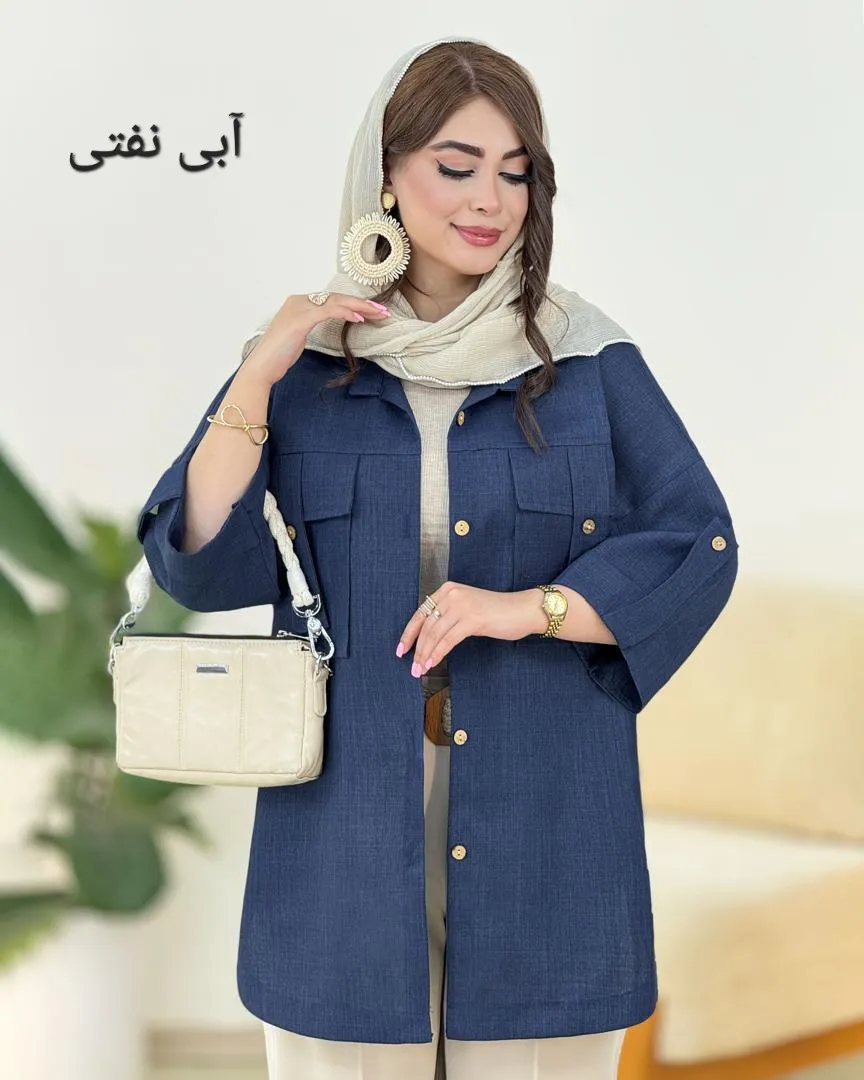 شومیز اسلپ آستین گت دار کد h38