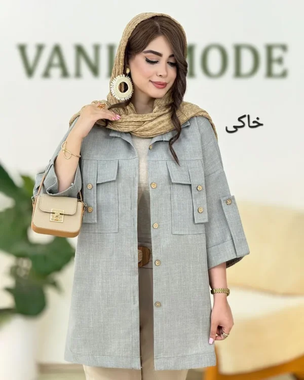 شومیز اسلپ آستین گت دار کد h38