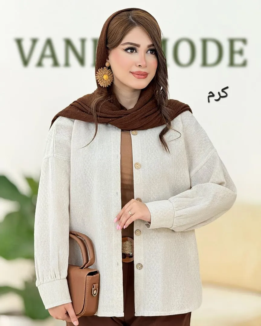 شومیز بغل دکمه دار کوکدوزی کد h59