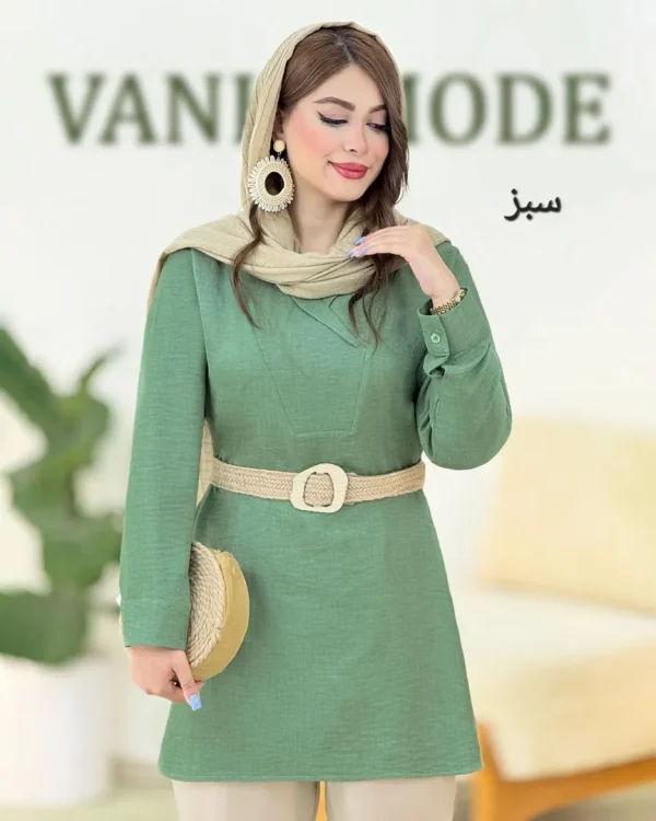 شومیز بغل چاکدار شانتون صوفیا کد g772