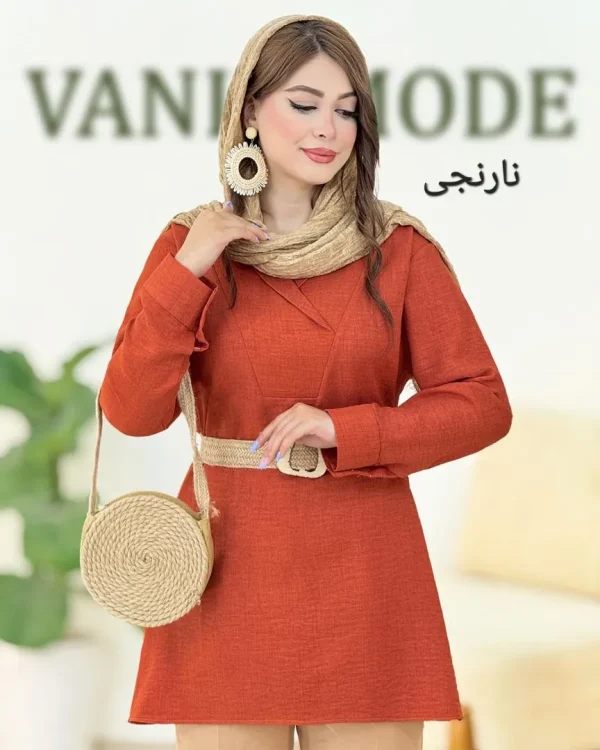 شومیز بغل چاکدار شانتون صوفیا کد g772