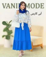 شومیز دامن آستین مچ دار کمر کش کد h70 (1)_20